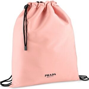 NEW Prada  Reversible Backpack Logo Pouch Blush Pink